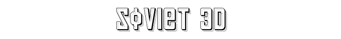 Soviet 3D font